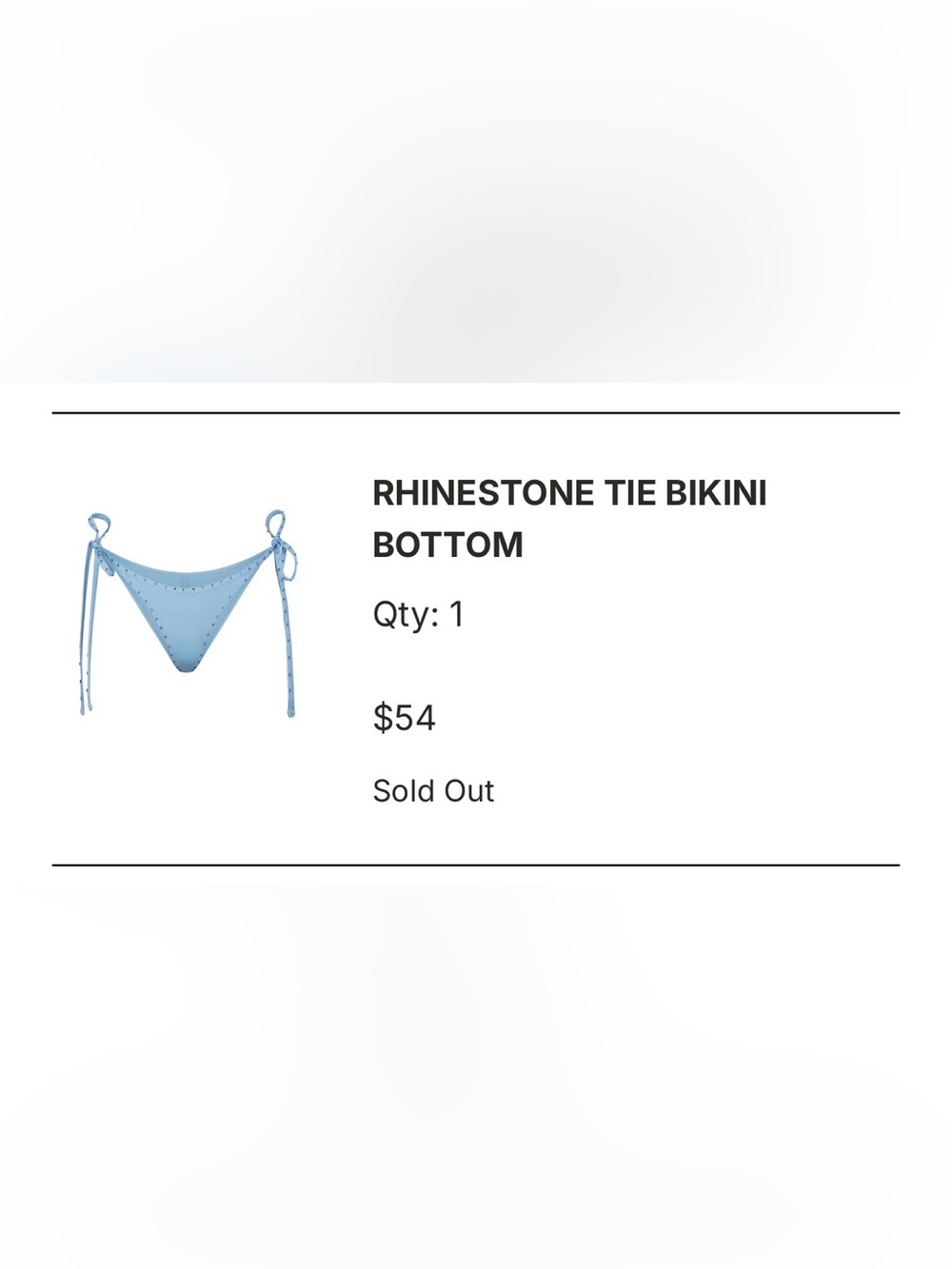 SKIMS rhinestone tie bikini bottom